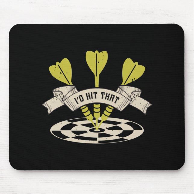 Darts - Ich würde diesen Bullseye treffen Mousepad (Vorne)