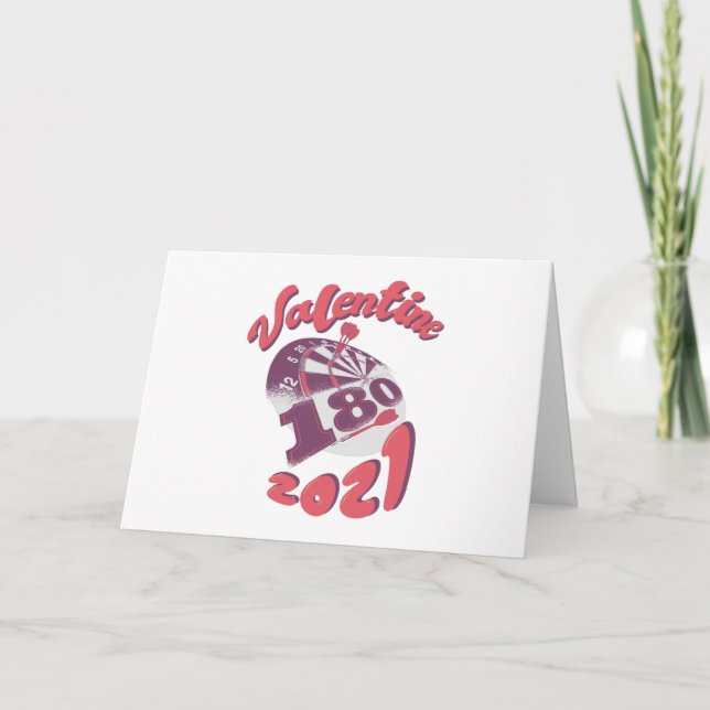 Darts ist mein Valentine 2021 Karte (Vorderseite)