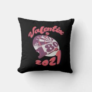 Darts ist mein Valentine 2021 Kissen