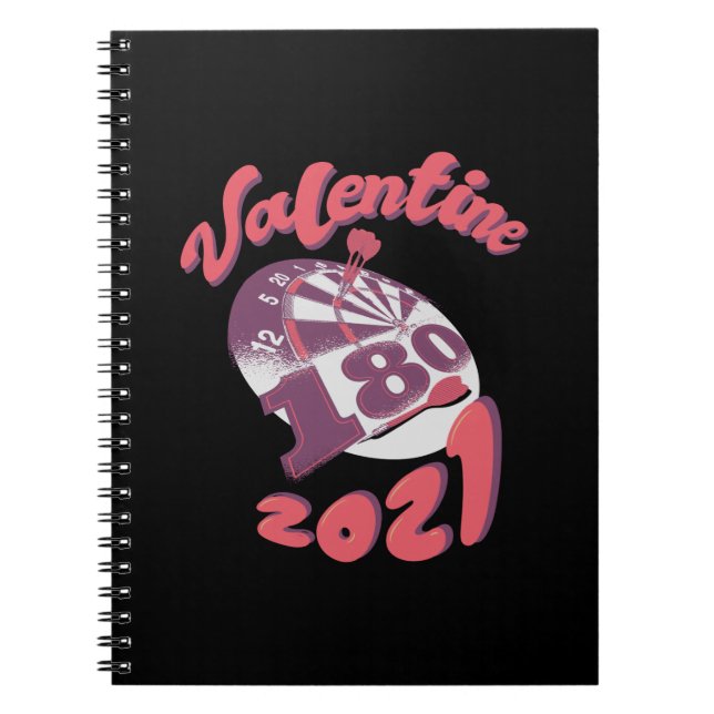 Darts ist mein Valentine 2021 Notizblock (Vorderseite)