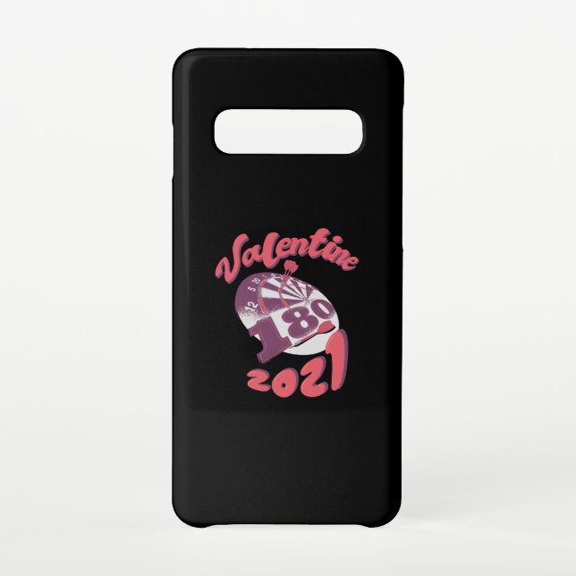 Darts ist mein Valentine 2021 Samsung Galaxy Hülle (Rückseite)