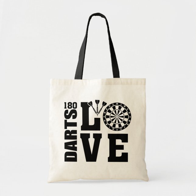Darts Liebe Tragetasche (Vorne)