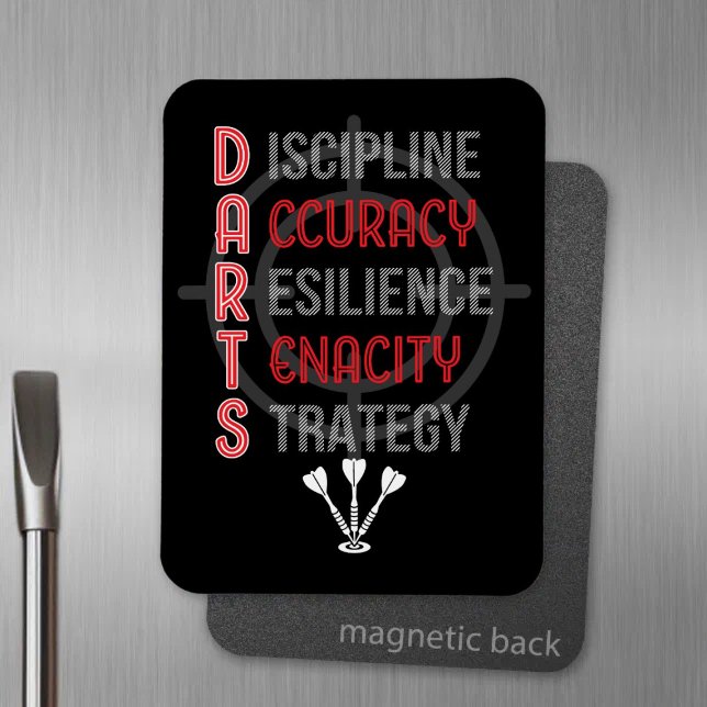 DARTS meistern: Die Kernprinzipien - Dart Player Magnet (Von Creator hochgeladen)