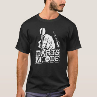 Darts Mode auf Player Dart, der die Pfeile Dartboa T-Shirt