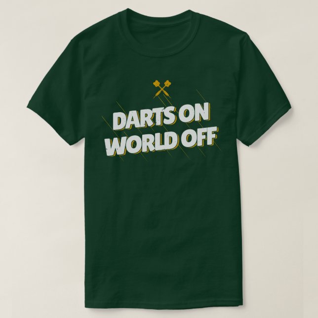 Darts on World Off T-Shirt (Design vorne)