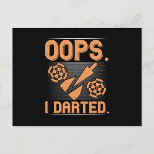 Darts - Oops I Dark Postkarte