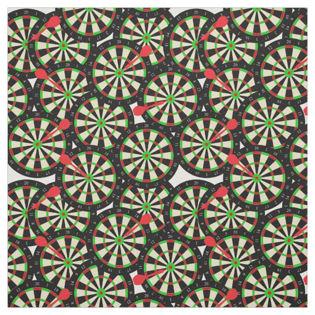 Darts Player Novelty Dart Boards und Darts Pattern Stoff (Muster)