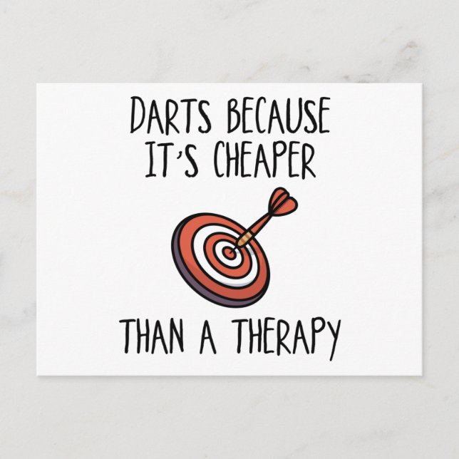 Darts Postkarte (Vorderseite)