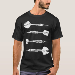 Darts Retro Vintage Sport Dart Zielscheibe T-Shirt