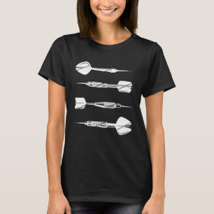 Darts Retro Vintage Sport Dart Zielscheibe T-Shirt