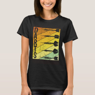 Darts Retro Vintage Sport Darts Bullseye Dart Spie T-Shirt
