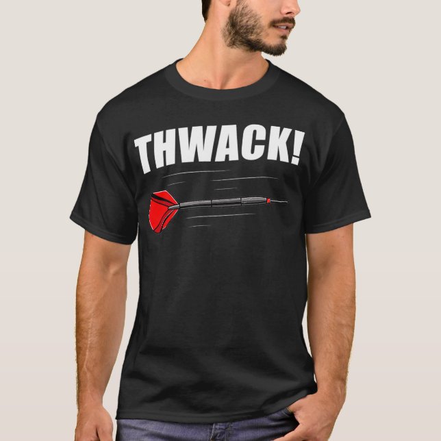 Darts - Rücken-Arrow-Bullseye - Pub T-Shirt (Vorderseite)
