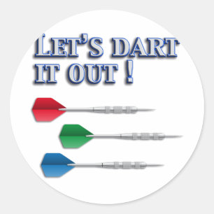 Darts Runder Aufkleber