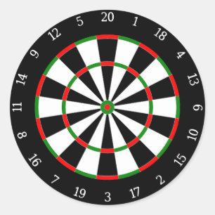 Darts Runder Aufkleber