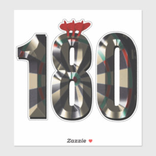 Darts Score 180, Aufkleber