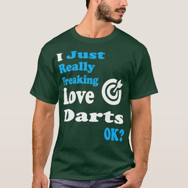 Darts Shirt ich gerade wirklich Liebe Darts (Vorderseite)