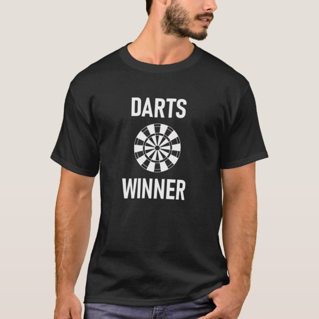 Darts Sieger, lustig, Witze, sarkastisch T-Shirt (Vorderseite)