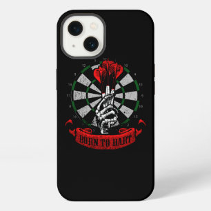 Darts Skelett Hand Geboren um zu Dart Geschenkidee iPhone 13 Hülle