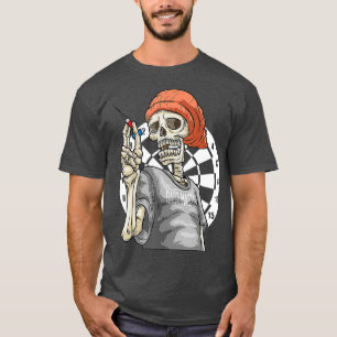 Darts Skelettspieler - Darts Champions Team T-Shirt