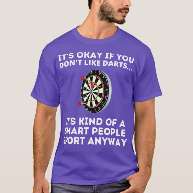 Darts Smart People Sport Shirt Funny Darts (Vorderseite)