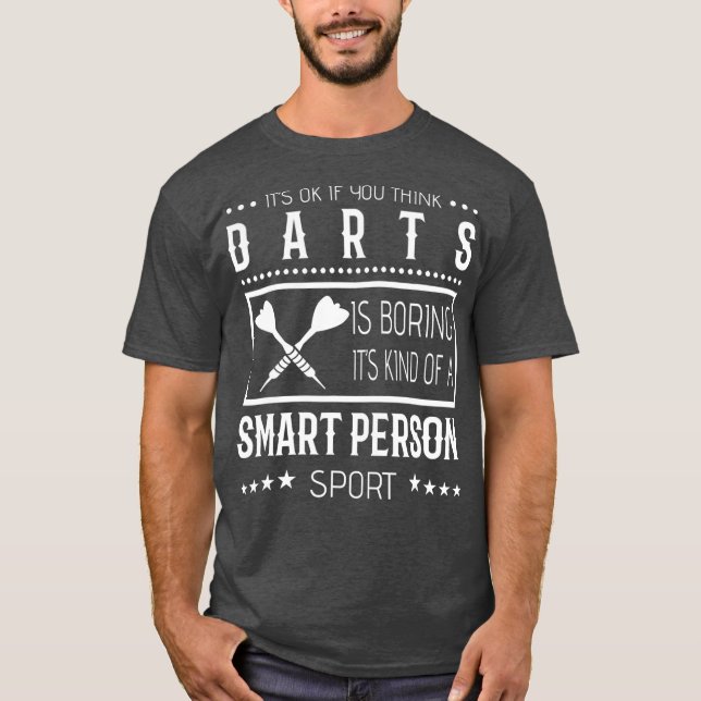 Darts T Shirt - Smart Person Sport (Vorderseite)