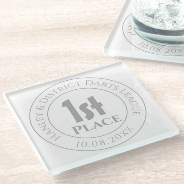 Darts Team Darts Player 1. Preis Trophäe Award Glasuntersetzer (Von Creator hochgeladen)