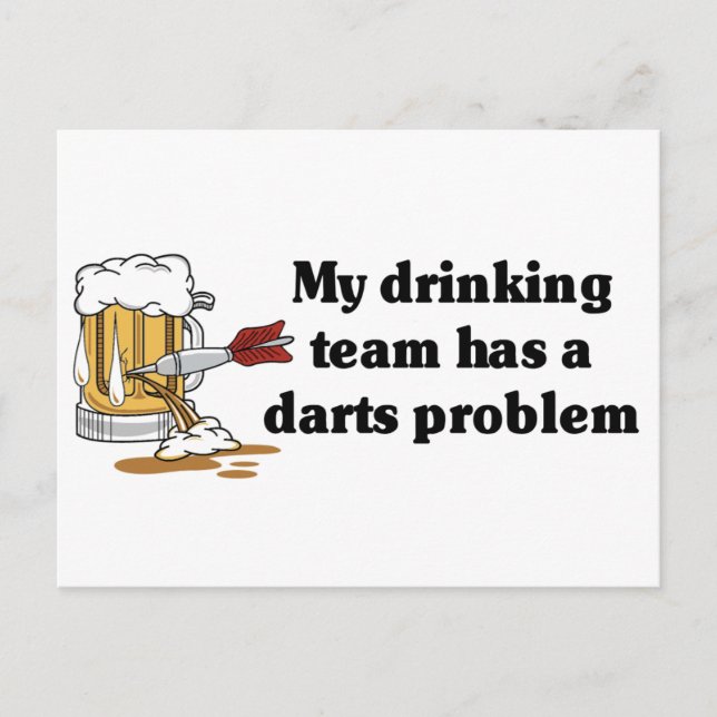 Darts Team Postkarte (Vorderseite)