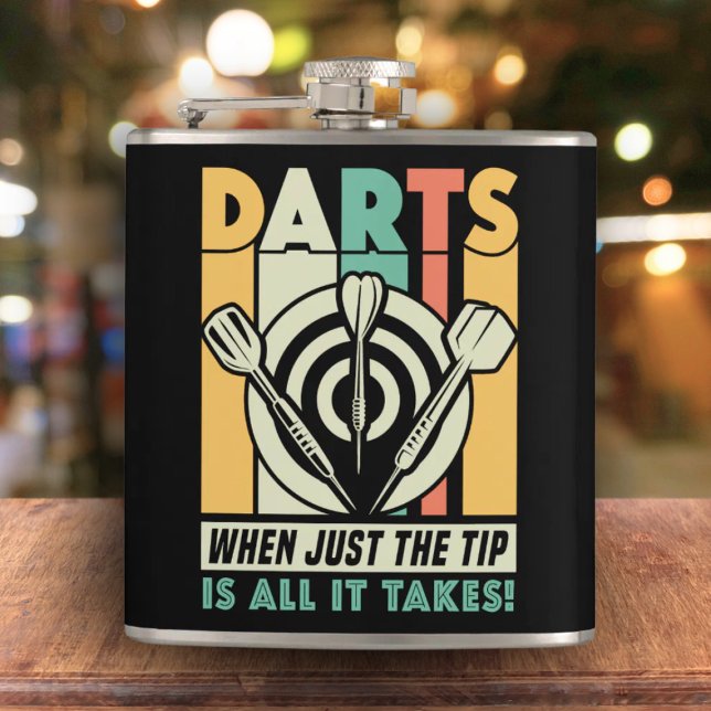 Darts, wenn nur der Tip ist Alles, was Takez Flask Flachmann (Von Creator hochgeladen)