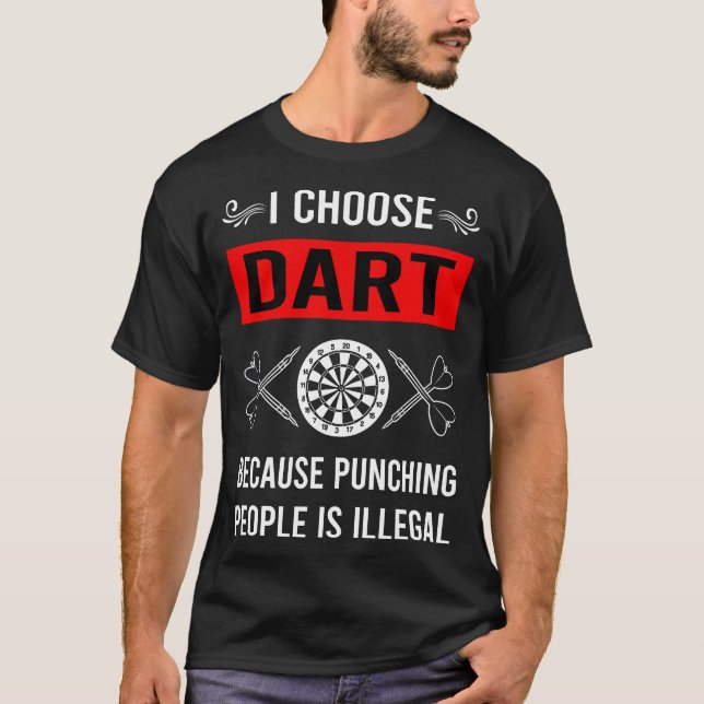 Darts werfen T-Shirt (Vorderseite)