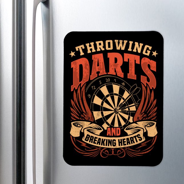 Darts werfen und das Herz brechen - Dart Player Magnet (Von Creator hochgeladen)