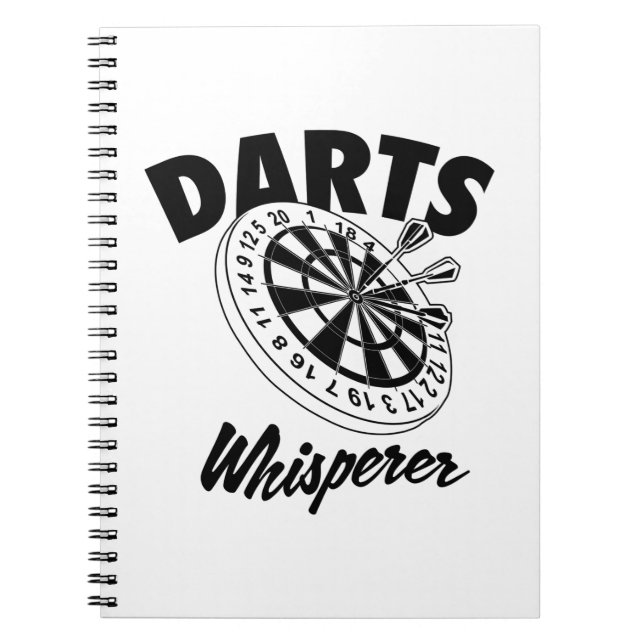 Darts Whisperer Notizblock (Vorderseite)