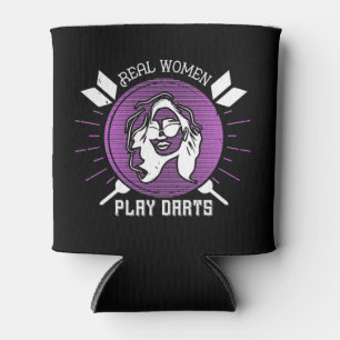 Darts - Wirkliche Frauen spielen Darts Dosenkühler