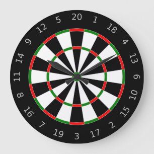 Dartscheibe Große Wanduhr
