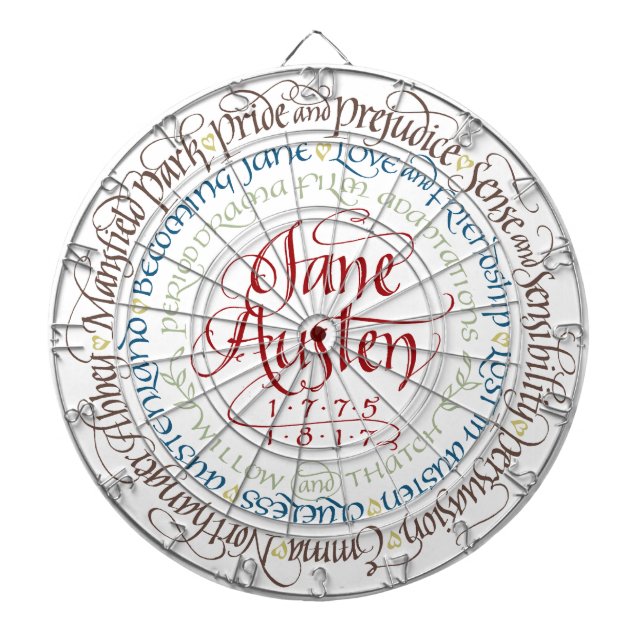 Dartscheibe - Jane Austen-Zeitraum-Dramen (vorne)