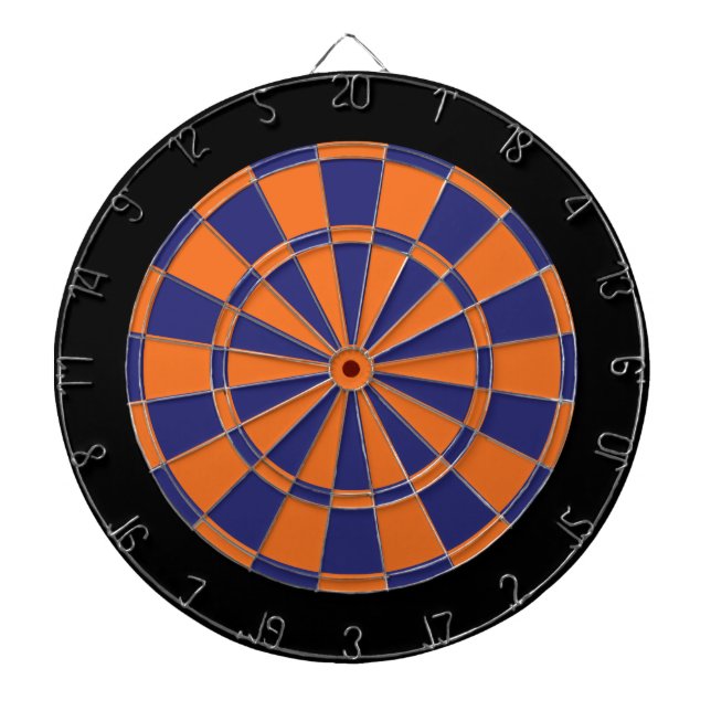 Dartscheibe: Orange, Marine und Schwarzes Dartscheibe (vorne)