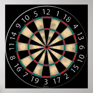 Dartscheibe Poster