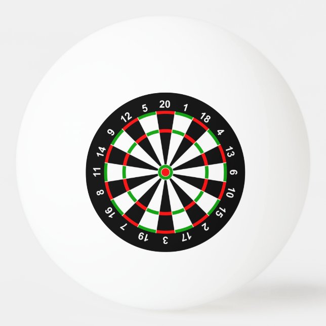 Dartscheibe Tischtennisball (Rückseite)