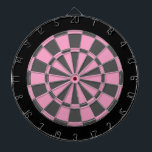 Dartscheibe: Weich rosa, grau und Schwarzes Dartscheibe<br><div class="desc">Weich rosa,  graues und Schwarzes farbiges Dartscheibe-Spiel einschließlich 6 Messingpfeile</div>