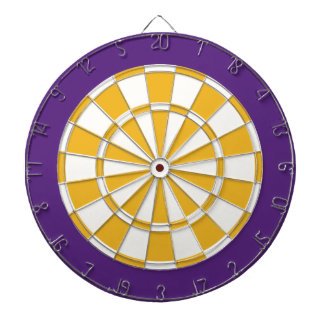 Dartscheibe: Weiß, Gold und Lila Dartscheibe