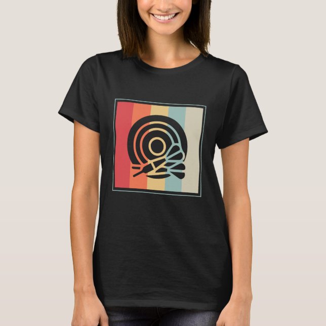 Dartscheibe Zielscheibe T-Shirt (Vorderseite)