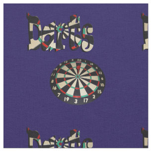 Darttafeln mit dem Wort Darts, Stoff
