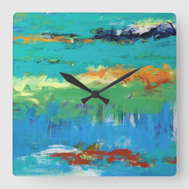 Darüber hinaus quadratische wanduhr (Vorderseite)