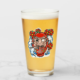 DARUMA DOLL Bierpint-Glas Glas