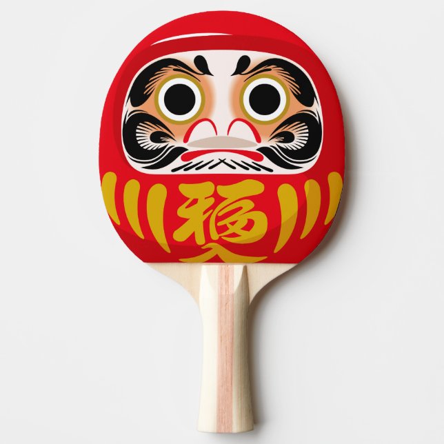 Daruma doll (traditional Japanese good luck charm) Tischtennis Schläger (Vorderseite)