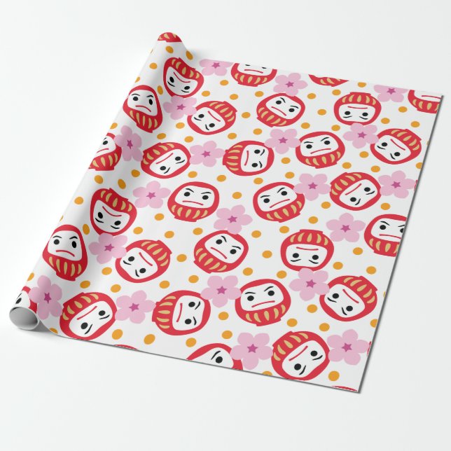 Daruma Geschenkpapier (Ungerollt)