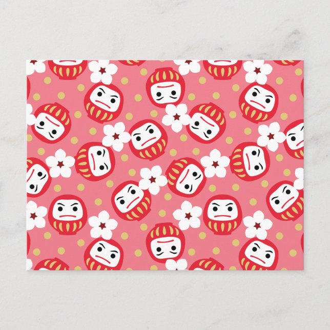 Daruma Postkarte (Vorderseite)