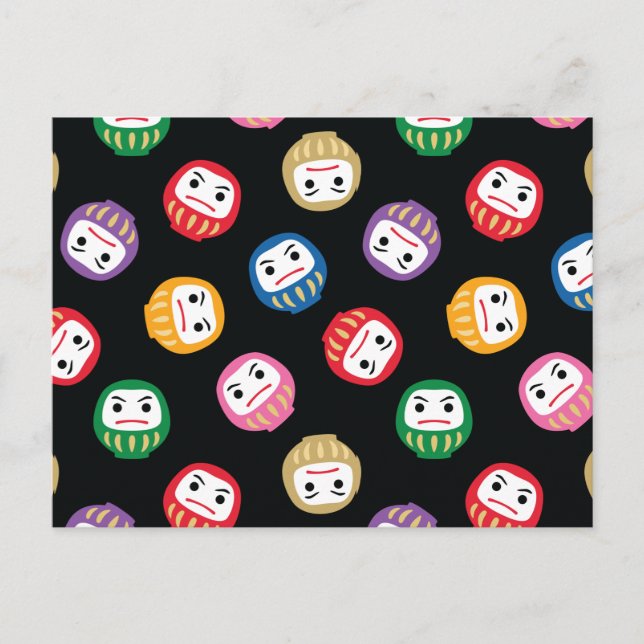 Daruma Postkarte (Vorderseite)