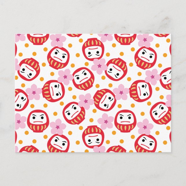 Daruma Postkarte (Vorderseite)