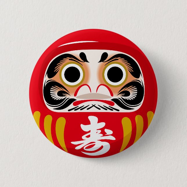 Daruma Puppe Button (Vorderseite)