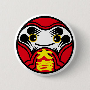 Daruma Puppe holt "großes viel Glück" （大吉 Button